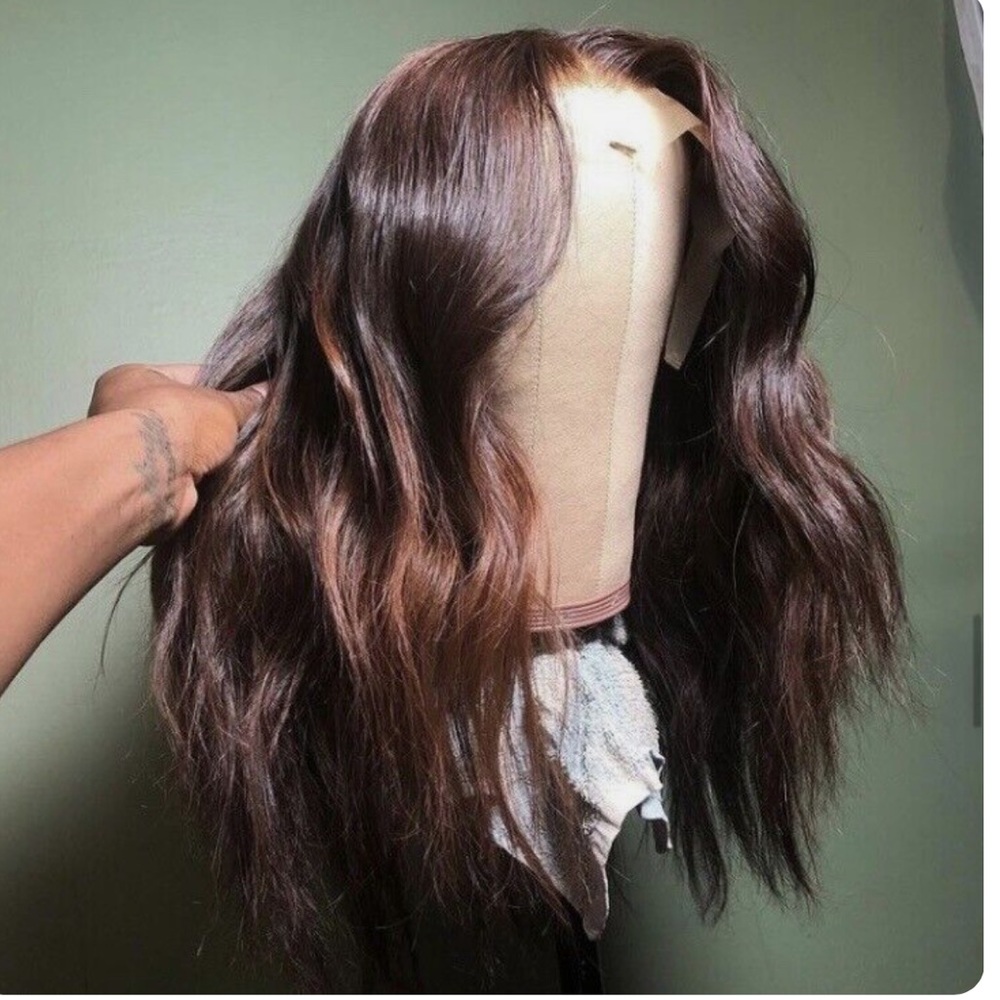 Christopher Kyle IG STYLIST HD Lace Front Wig 100% Human Hair Brown 14" Custom - Picture 1 of 4